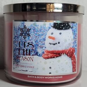 Bath & Body Works 'Tis the Season Scented Candle - Red 14.5oz 3 Wick